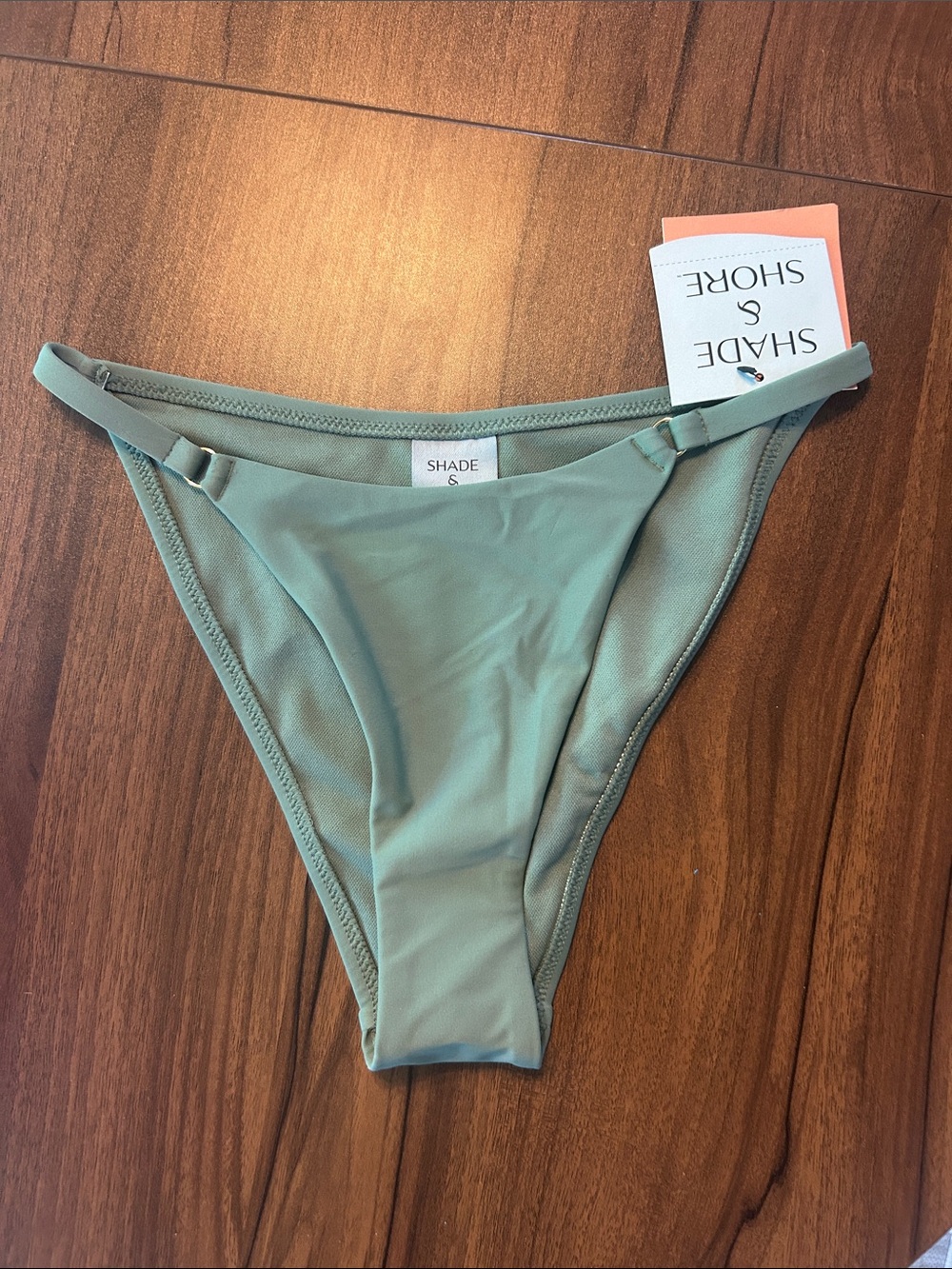 Shade & Shore Light Sage Green Hipster Bikini Bottom